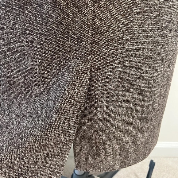 Ann Taylor Brown Tweed Wool Work Sheath Dress Size 2 - Picture 5 of 11